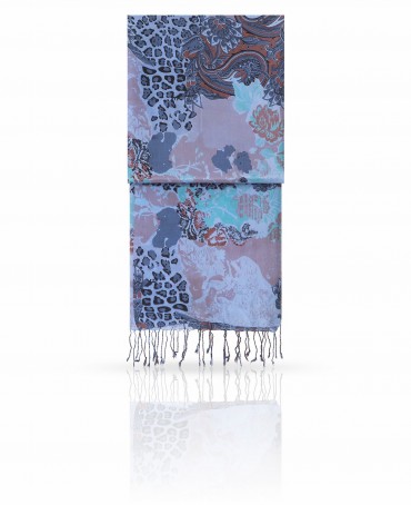 Палантин Женский S40-ANIMAL.PAIS/SKY